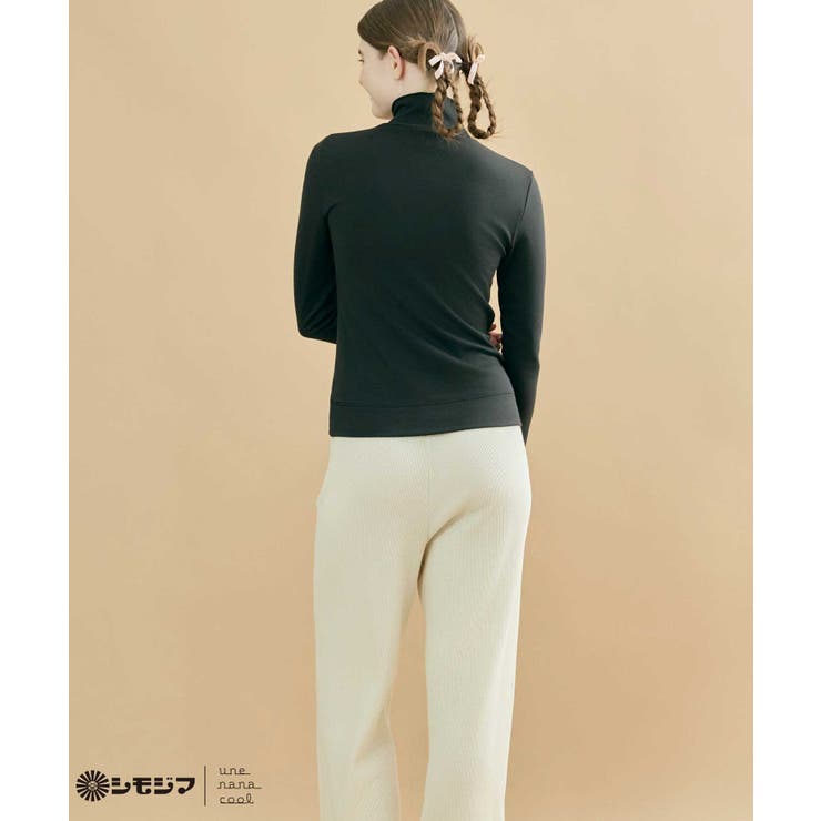 MADE WITH シモジマ 裏起毛 あったかタートルネック LS6002 | une nana cool | 詳細画像2 