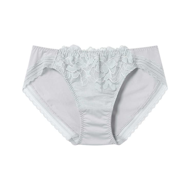 グレー | リボンブラレース ショーツ PUN201 | une nana cool