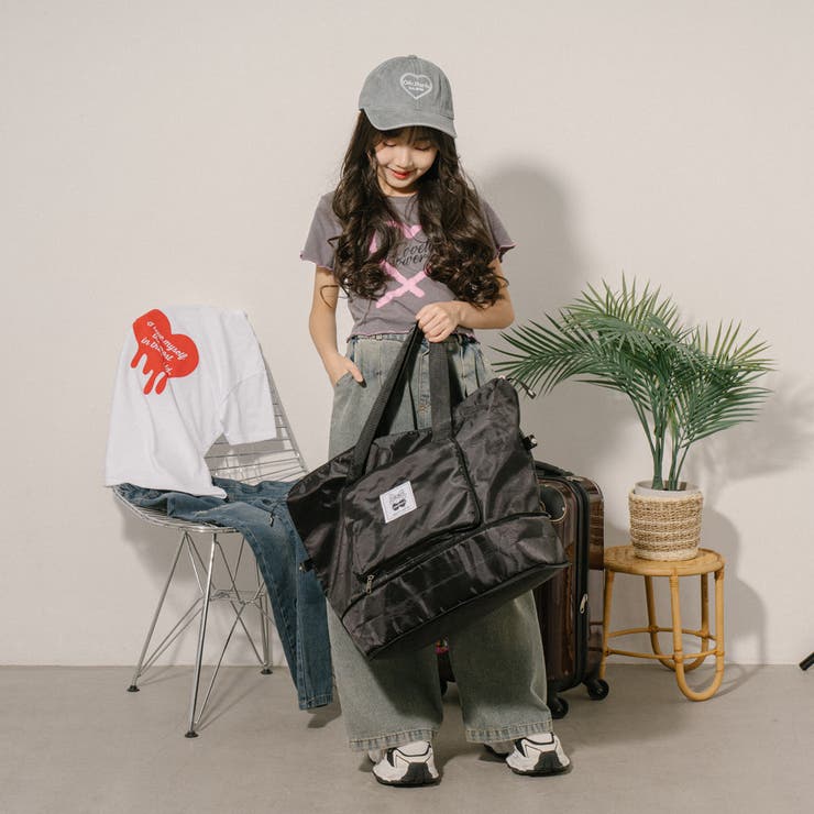 【2段階広げられる】小さく折りたためる大容量バッグ | URBAN CHERRY | 詳細画像26