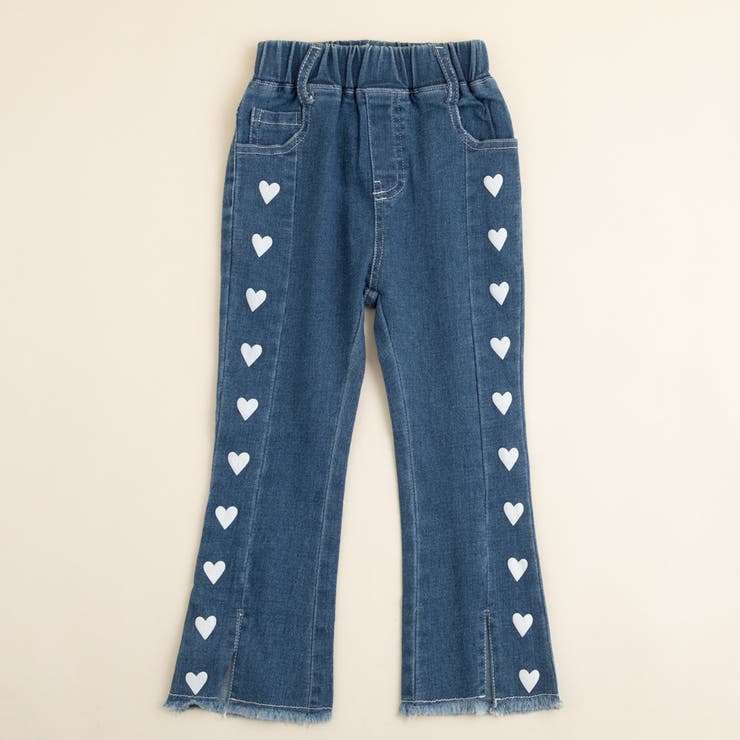 ハートデザインスリットデニムパンツ[品番：VINK0001256]｜URBAN