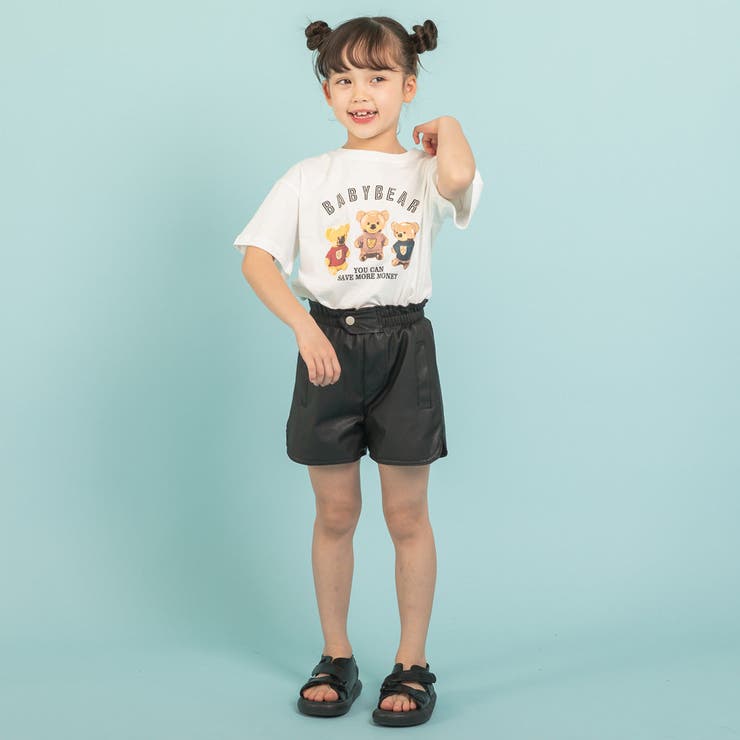 フロントボタンレザーショートパンツ[品番：VINK0001502]｜URBAN
