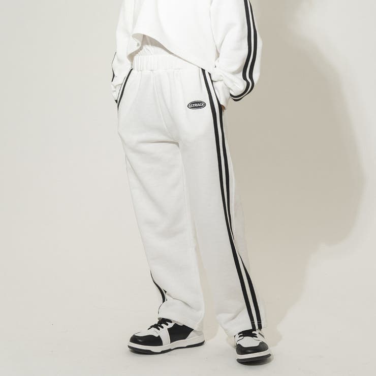 U.TRACK】ワンポイントサイドライントラックパンツ[品番：VINK0002291