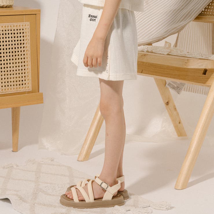 【さらっと触感】ワッフルサイドリングボタンデザインショートパンツ | URBAN CHERRY | 詳細画像10 