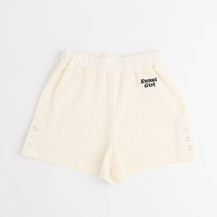 【さらっと触感】ワッフルサイドリングボタンデザインショートパンツ | URBAN CHERRY | 詳細画像6 