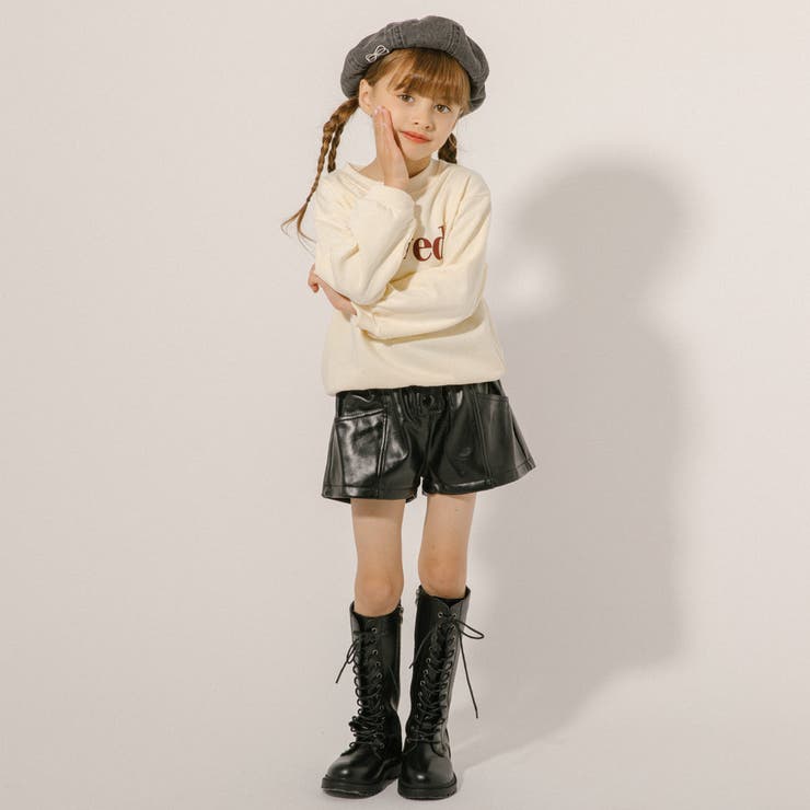 SALE✩.*˚ Aga バンドカラータックショートシャツ フェイクレザータックショートパンツ[品番：VINK0002958]｜URBAN