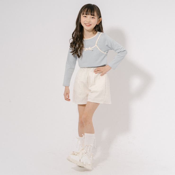 【ふくれジャガード】ハイウエスフレアショートパンツ | URBAN CHERRY | 詳細画像10 