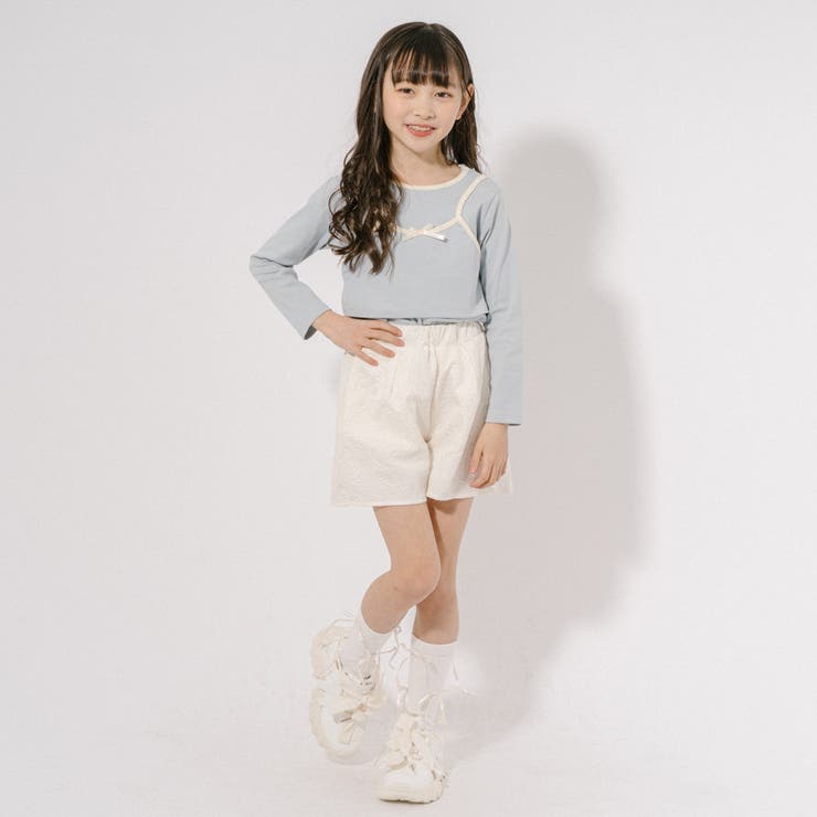 【ふくれジャガード】ハイウエスフレアショートパンツ | URBAN CHERRY | 詳細画像11 