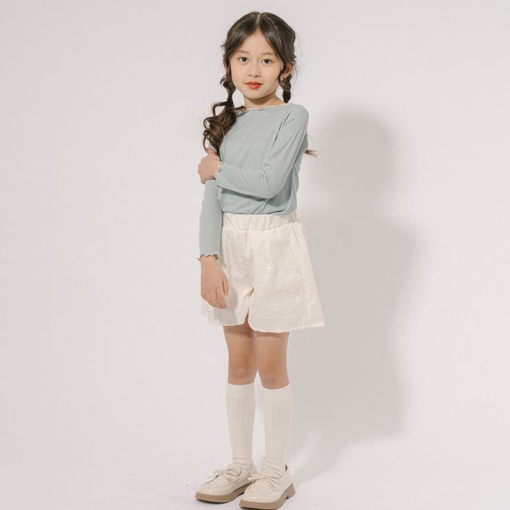 【ふくれジャガード】ハイウエスフレアショートパンツ | URBAN CHERRY | 詳細画像17 