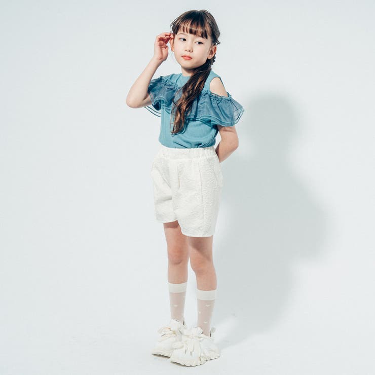 【ふくれジャガード】ハイウエスフレアショートパンツ | URBAN CHERRY | 詳細画像9 