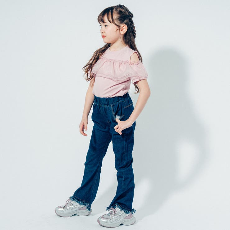 フリンジフレアデニムパンツ[品番：VINK0003352]｜URBAN CHERRY