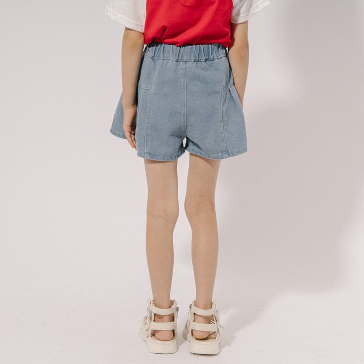 タックフレアデニムショートパンツ | URBAN CHERRY | 詳細画像5 
