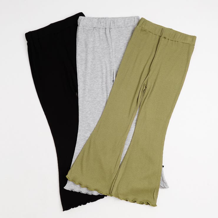 カラーリブメロウフレアパンツ | URBAN CHERRY | 詳細画像2 