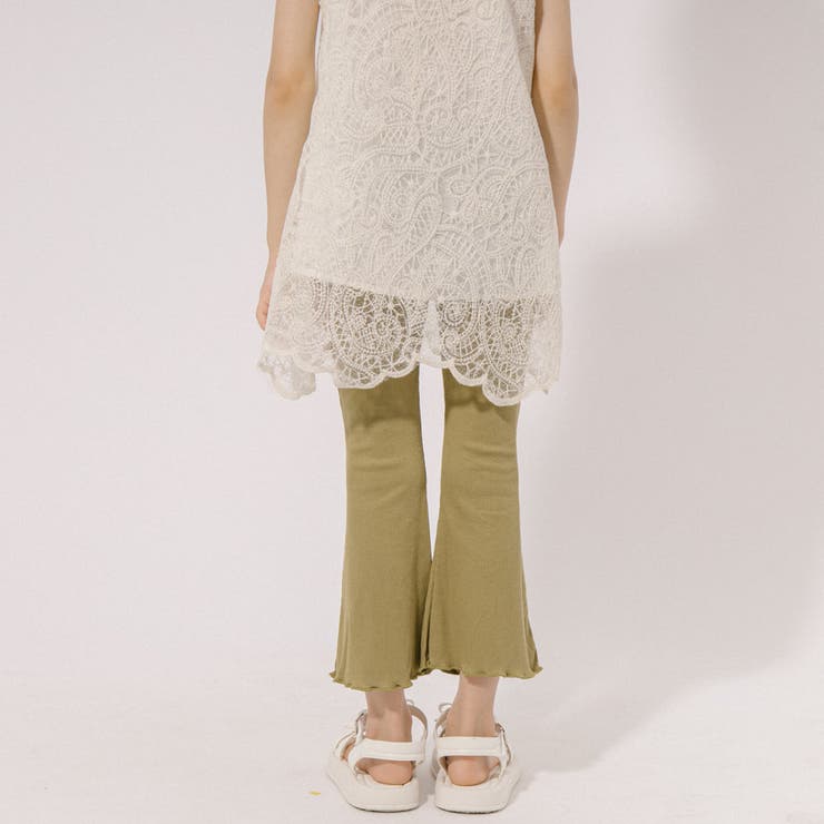 カラーリブメロウフレアパンツ | URBAN CHERRY | 詳細画像7 