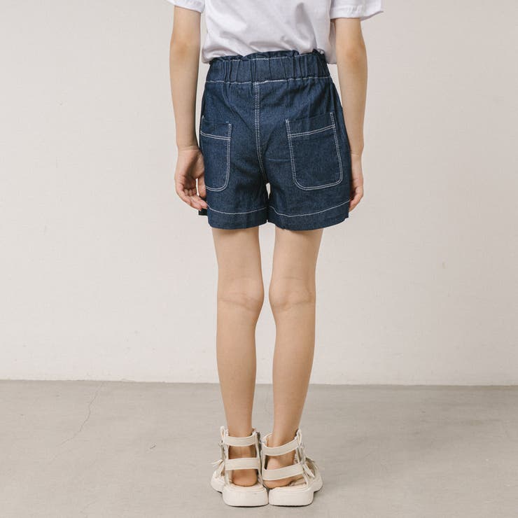 ハイウエストフロントボタンデニムショートパンツ | URBAN CHERRY | 詳細画像6