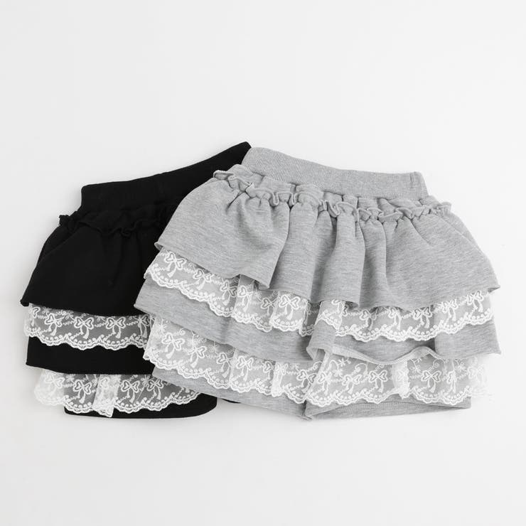 【ふわもち軽やか素材】レースツーティアフリルショートパンツ | URBAN CHERRY | 詳細画像2 