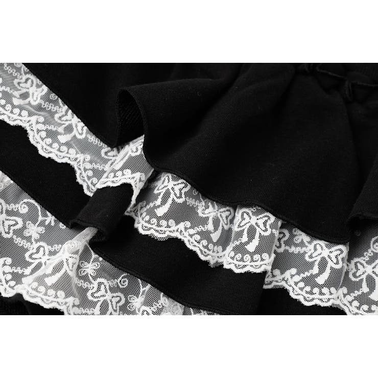 【ふわもち軽やか素材】レースツーティアフリルショートパンツ | URBAN CHERRY | 詳細画像23 