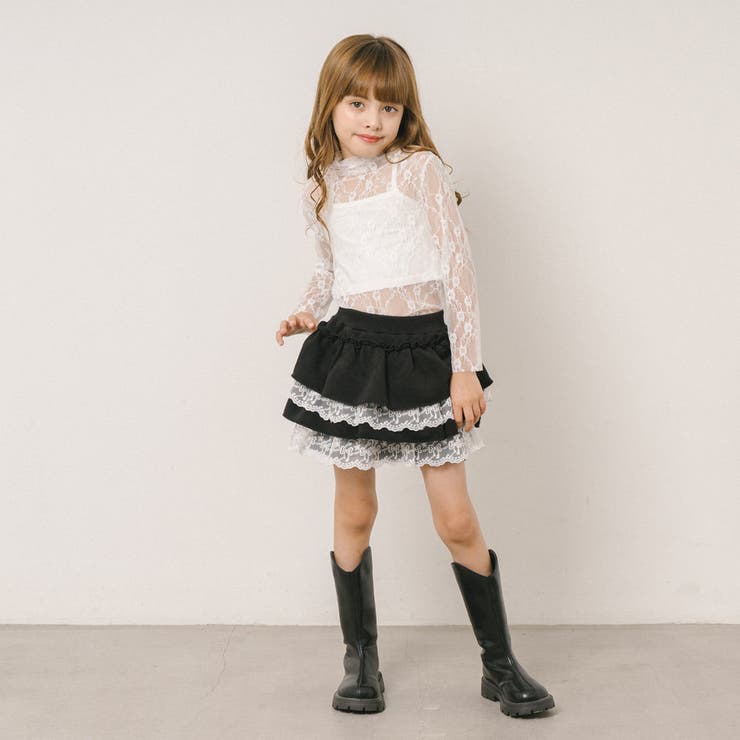 【ふわもち軽やか素材】レースツーティアフリルショートパンツ | URBAN CHERRY | 詳細画像25 