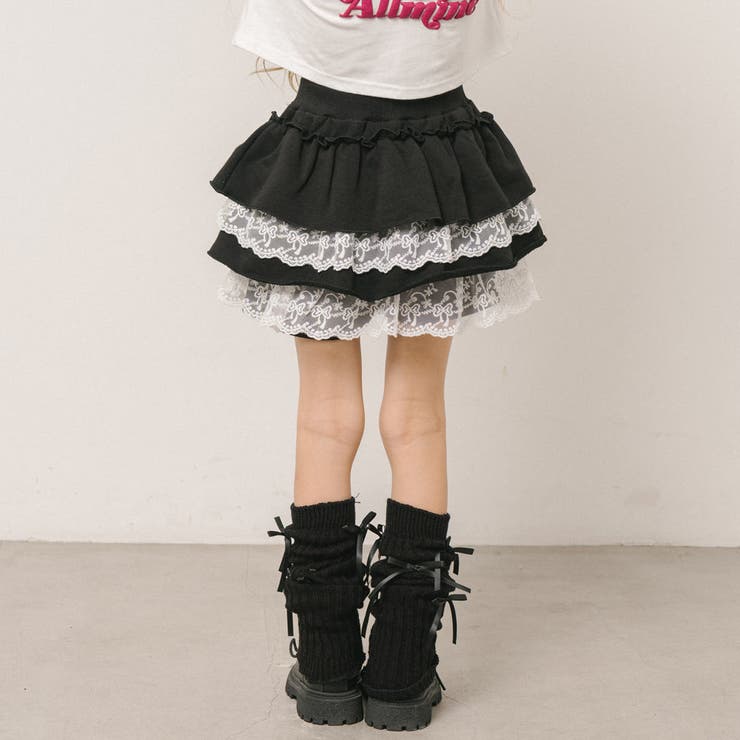 【ふわもち軽やか素材】レースツーティアフリルショートパンツ | URBAN CHERRY | 詳細画像8 