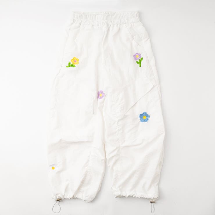 フラワーモチーフワッペンカーゴパンツ | URBAN CHERRY | 詳細画像4 