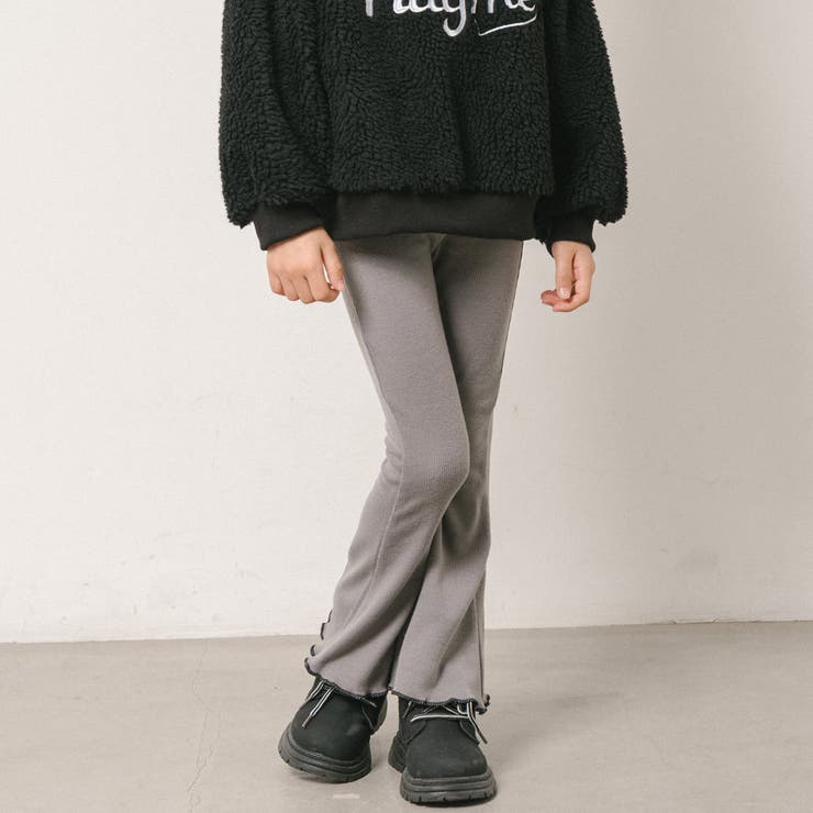 【伸縮性・保温性バツグン】リブカットソーフレアレギンスパンツ | URBAN CHERRY | 詳細画像3 