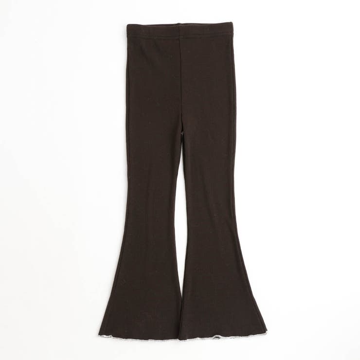 【伸縮性・保温性バツグン】リブカットソーフレアレギンスパンツ | URBAN CHERRY | 詳細画像6 