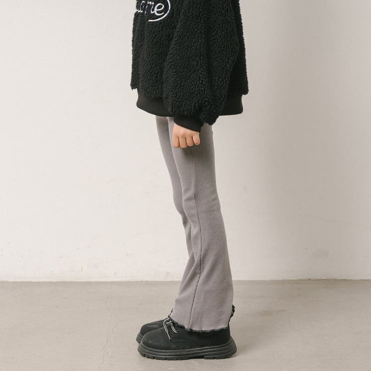 【伸縮性・保温性バツグン】リブカットソーフレアレギンスパンツ | URBAN CHERRY | 詳細画像8 