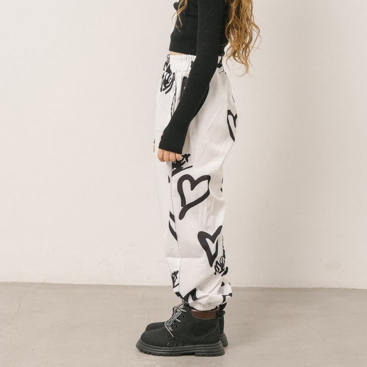 ハートプリントカーブデザインパンツ | URBAN CHERRY | 詳細画像4 