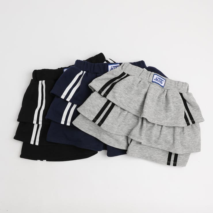 【U.TRACK/ユードットトラック】ラインツーティアフリルショートパンツ | URBAN CHERRY | 詳細画像2 