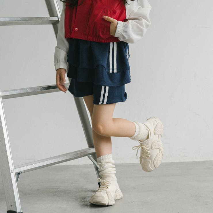 【U.TRACK/ユードットトラック】ラインツーティアフリルショートパンツ | URBAN CHERRY | 詳細画像4 