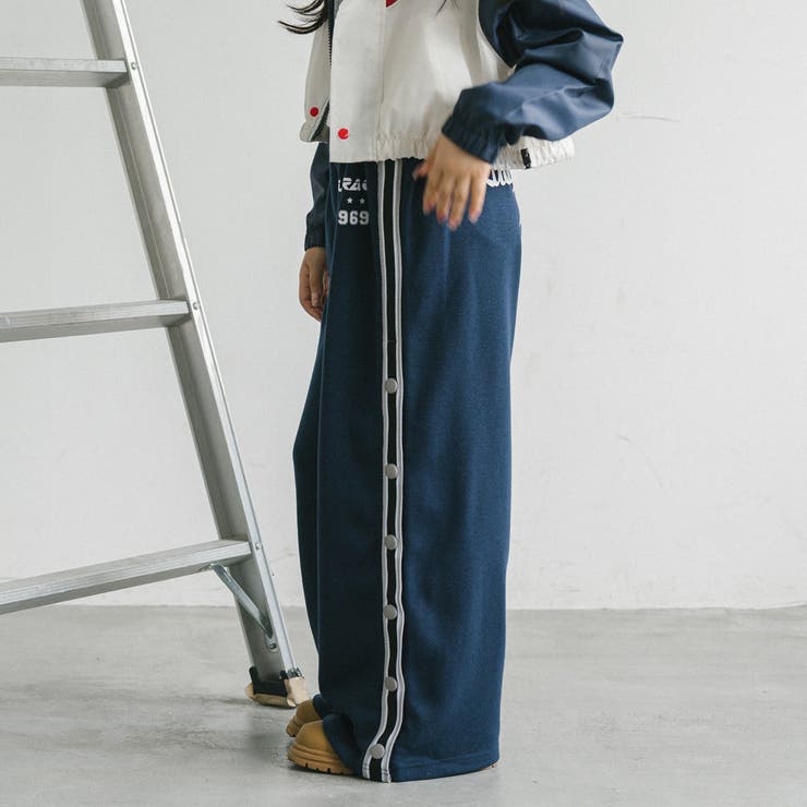 【U.TRACK/ユードットトラック】サイド開閉OK!バックロゴスリットパンツ | URBAN CHERRY | 詳細画像12 