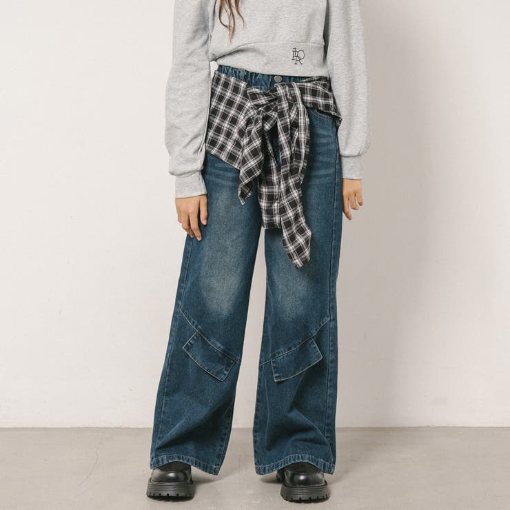 【レイヤードシャツ付属】ワイドデニム | URBAN CHERRY | 詳細画像27 