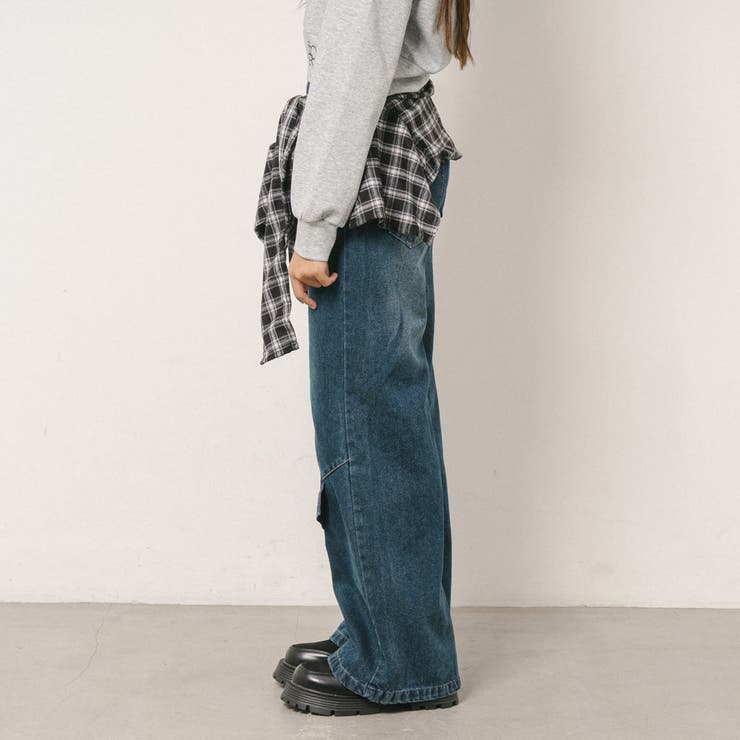 【レイヤードシャツ付属】ワイドデニム | URBAN CHERRY | 詳細画像5 