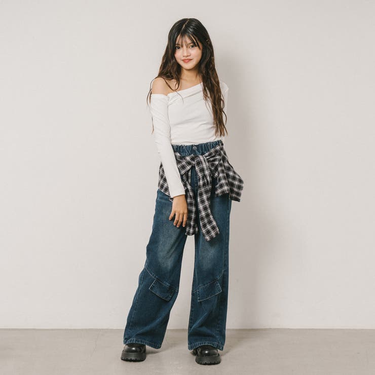 【レイヤードシャツ付属】ワイドデニム | URBAN CHERRY | 詳細画像8 