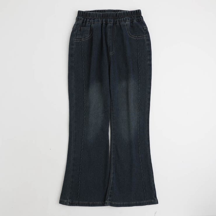 サイドステッチデザインフレアデニムパンツ | URBAN CHERRY | 詳細画像2 