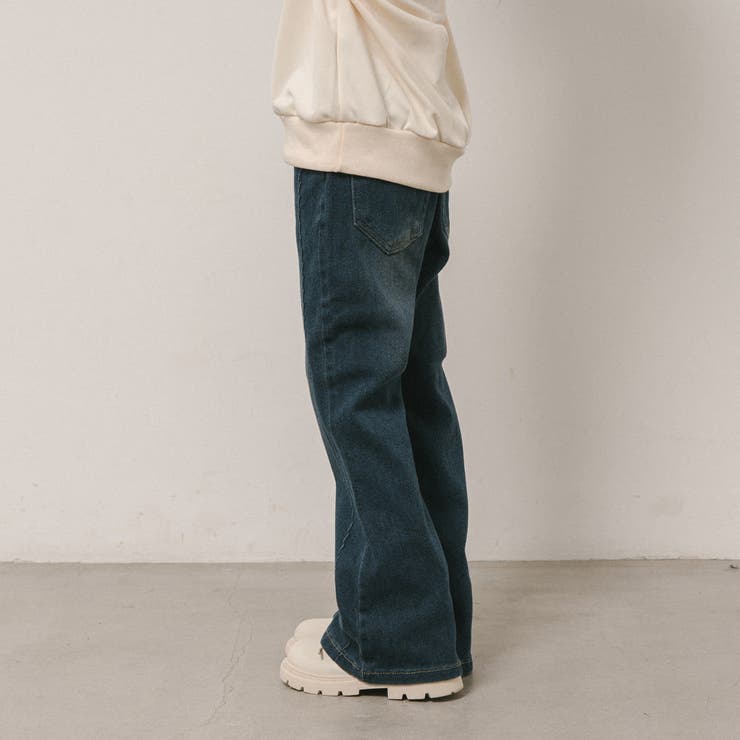 サイドステッチデザインフレアデニムパンツ | URBAN CHERRY | 詳細画像5 