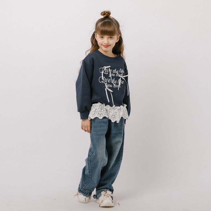 フリルルーズストレートデニムパンツ | URBAN CHERRY | 詳細画像11 