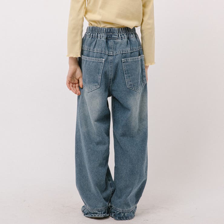 フリルルーズストレートデニムパンツ | URBAN CHERRY | 詳細画像6 