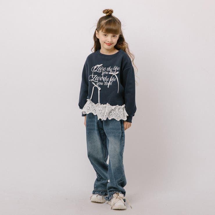 フリルルーズストレートデニムパンツ | URBAN CHERRY | 詳細画像9 