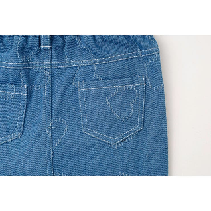 【インナーパンツ付き】レースフリルドッキングアシメハートフリンジデニムスカート | URBAN CHERRY | 詳細画像29 