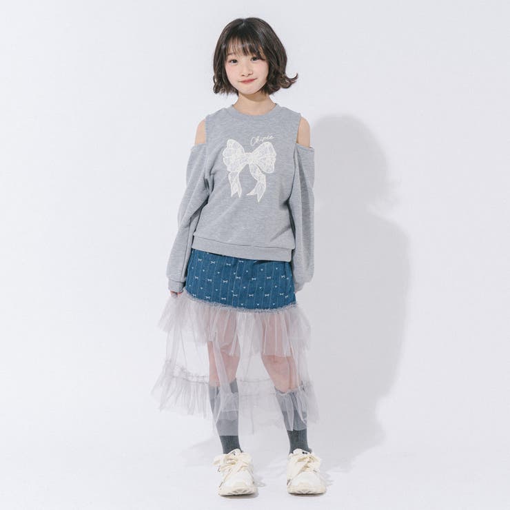 【CHIPIE シピ】インナーパンツ付きリボンデニムドッキングフリルシアースカー… | URBAN CHERRY | 詳細画像20 