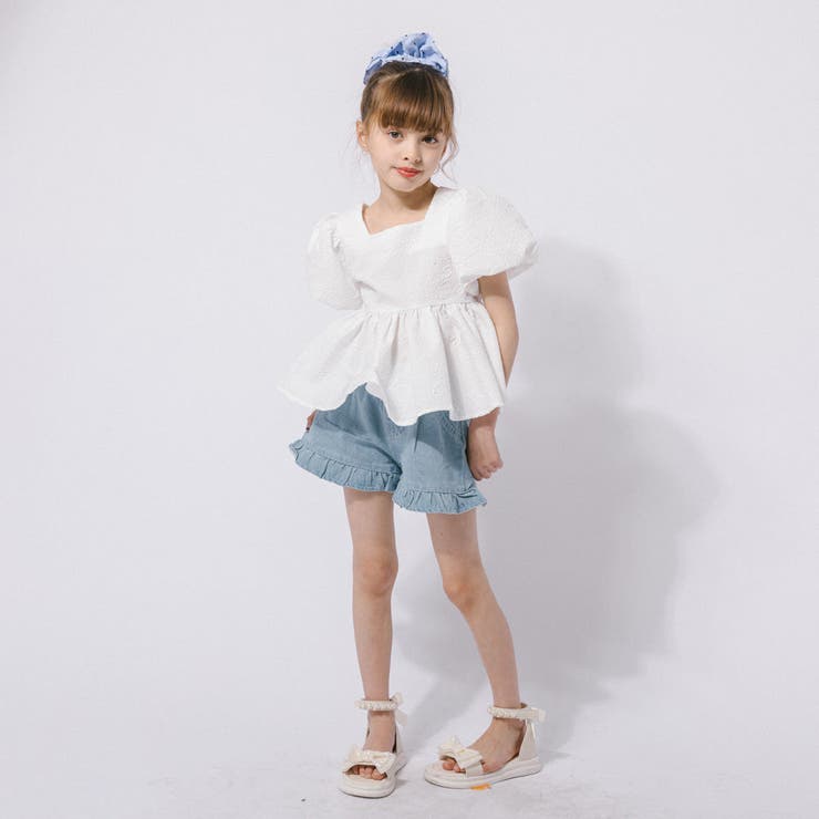 デニムフリルショートパンツ[品番：VINK0004251]｜URBAN CHERRY