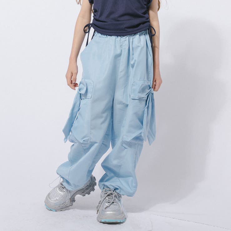 サイドリボンカーゴパンツ[品番：VINK0004274]｜URBAN CHERRY
