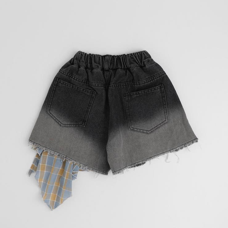 チャックシャツドッキングデニムショートパンツ | URBAN CHERRY | 詳細画像4 