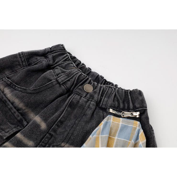 チャックシャツドッキングデニムショートパンツ | URBAN CHERRY | 詳細画像7 