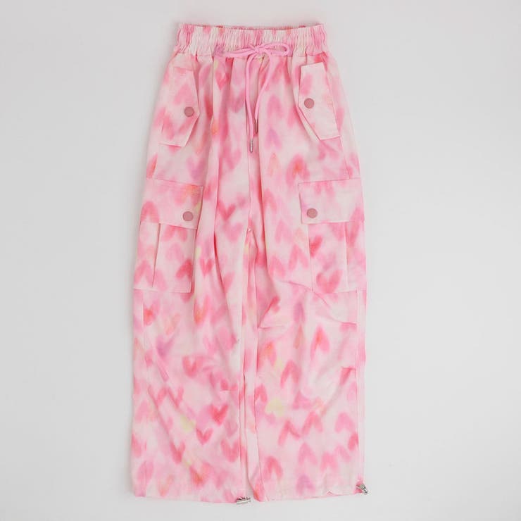 ハートプリントデザインカーゴパンツ | URBAN CHERRY | 詳細画像2 
