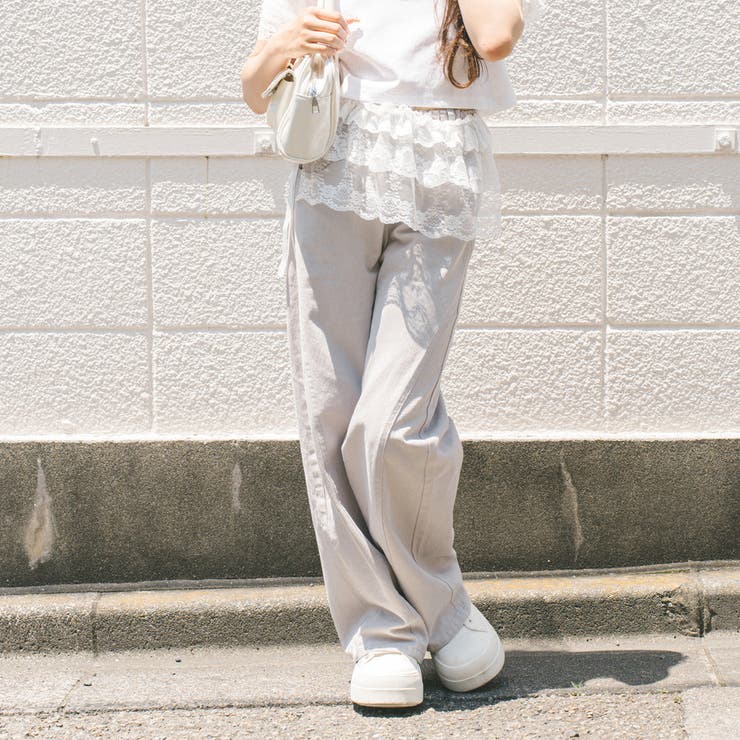 カットワークレースラップスカート[品番：VINK0003702]｜URBAN CHERRY