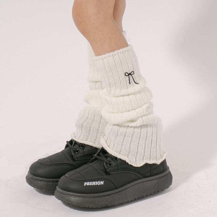 リボン刺繍レッグウォーマー | URBAN CHERRY | 詳細画像3 