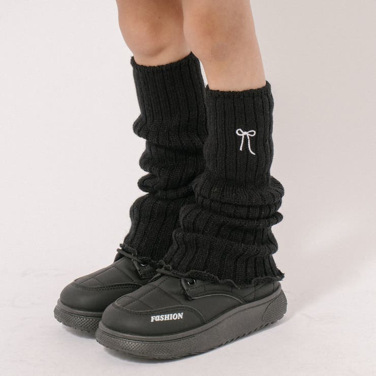 リボン刺繍レッグウォーマー | URBAN CHERRY | 詳細画像4 