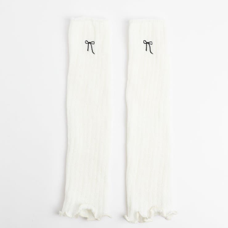 リボン刺繍レッグウォーマー | URBAN CHERRY | 詳細画像5 