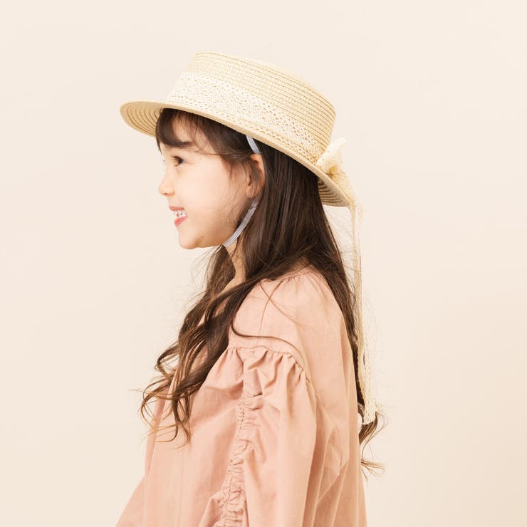 【Zimmermann】Lace Boater レースカンカン帽/リボン アイボリー レースリボンカンカン帽[品番：VINK0000662]｜URBAN CHERRY